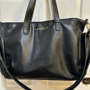 White Elm Classic Black Tote Bag